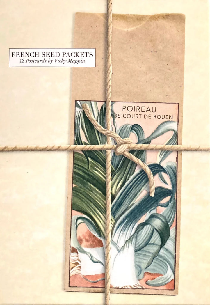 French Seed Packet Postcard Set