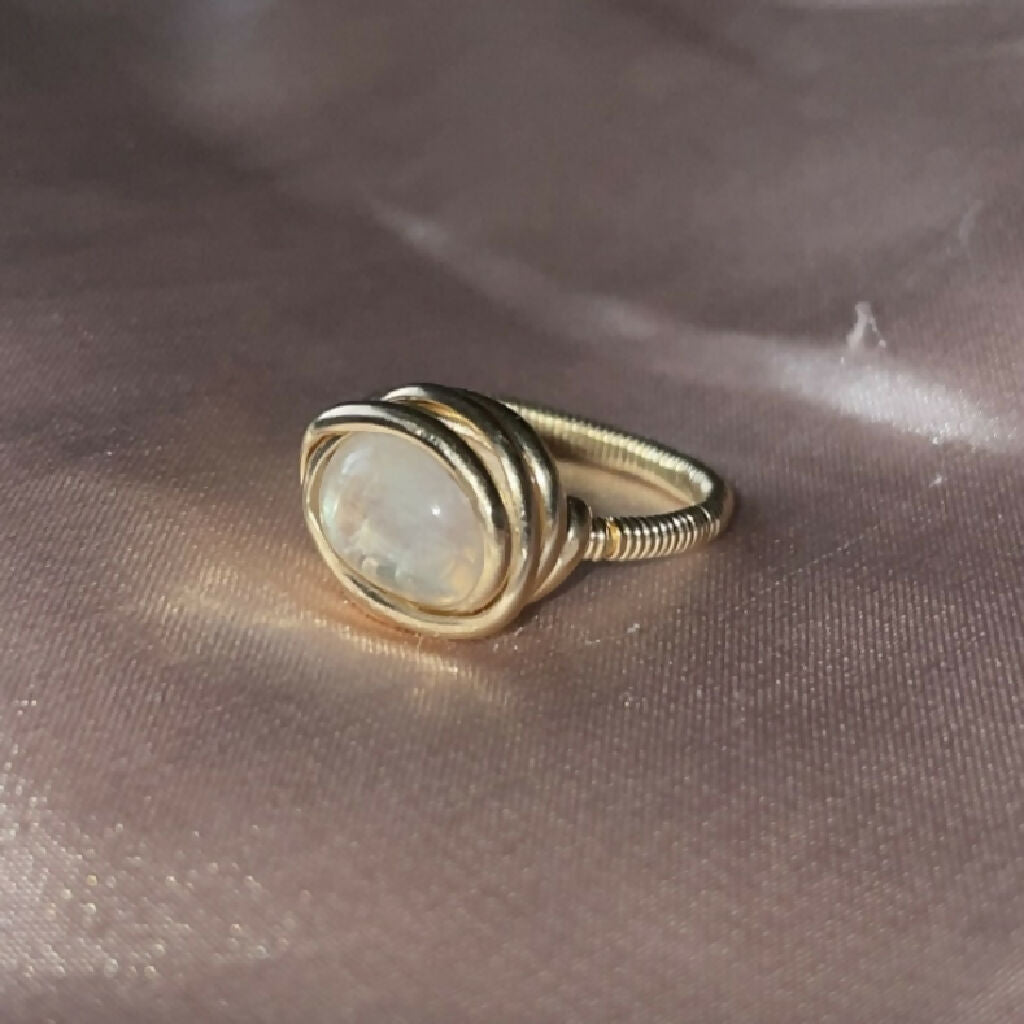 Moonstone 12ct Gold Filled Ring