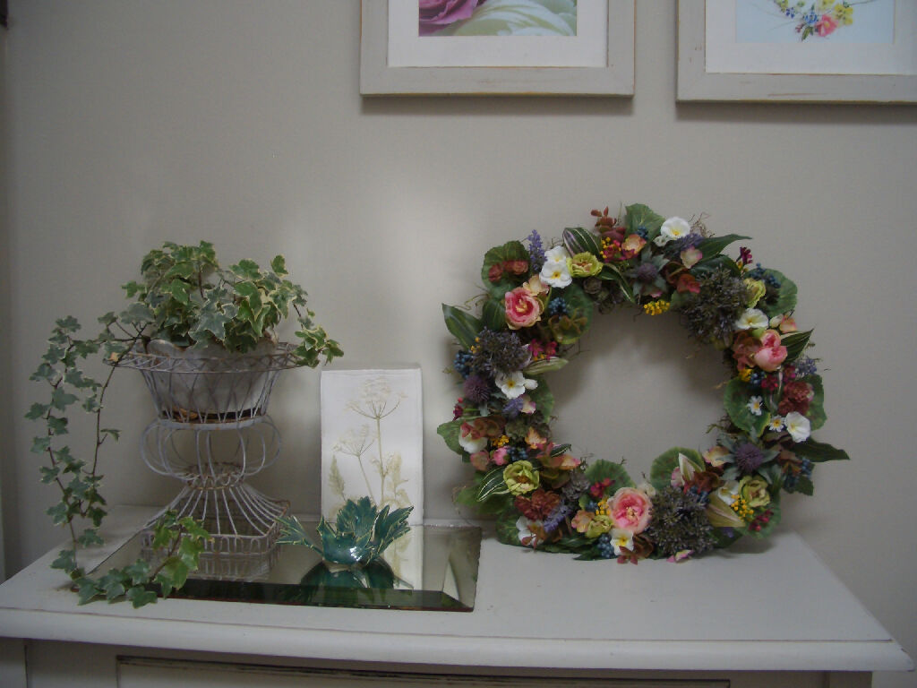 Spring Summer Rosey Posey Wreath