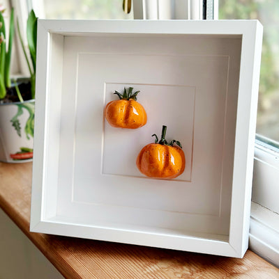 Ceramic Kitchen Wall Art: Orange Tomatoes