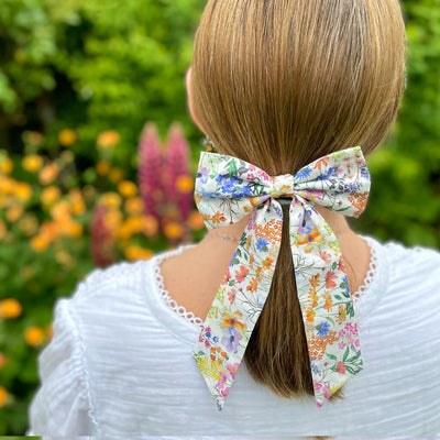 Liberty Bow Hair Clip - Purley Meadow Print