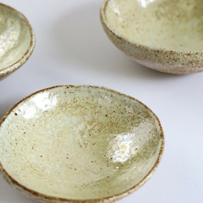 Stoneware Ceramic Dish in Crystal Sands Glaze