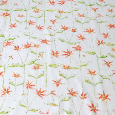 Dancing Autumn Daisies Soft Furnishing Fabric