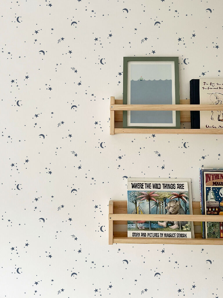 Moons & Stars Wallpaper Shelving