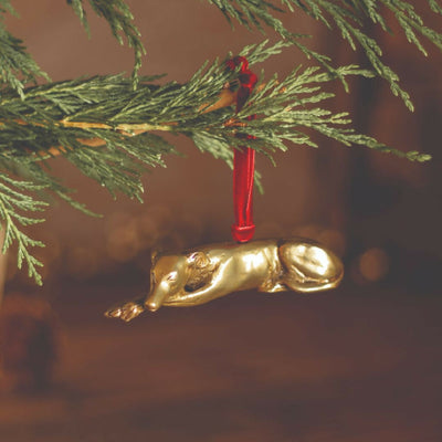 Isaurus - Greyhound Christmas Hanging Decoration