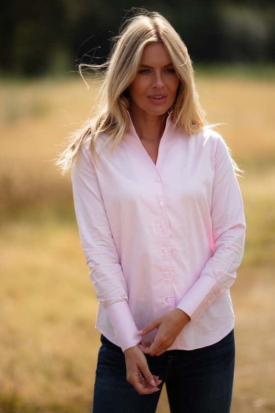 Cotton Chelsea Shirt In Baby Pink