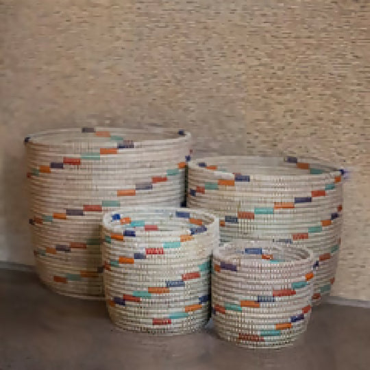 Sofia Set of 4 Open Handwoven Decorative Baskets