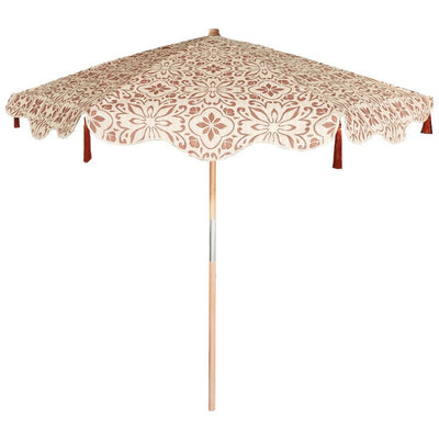 NEW! 'London Blue' 2.2m Premium Outdoor Solid Wood Parasol Umbrella