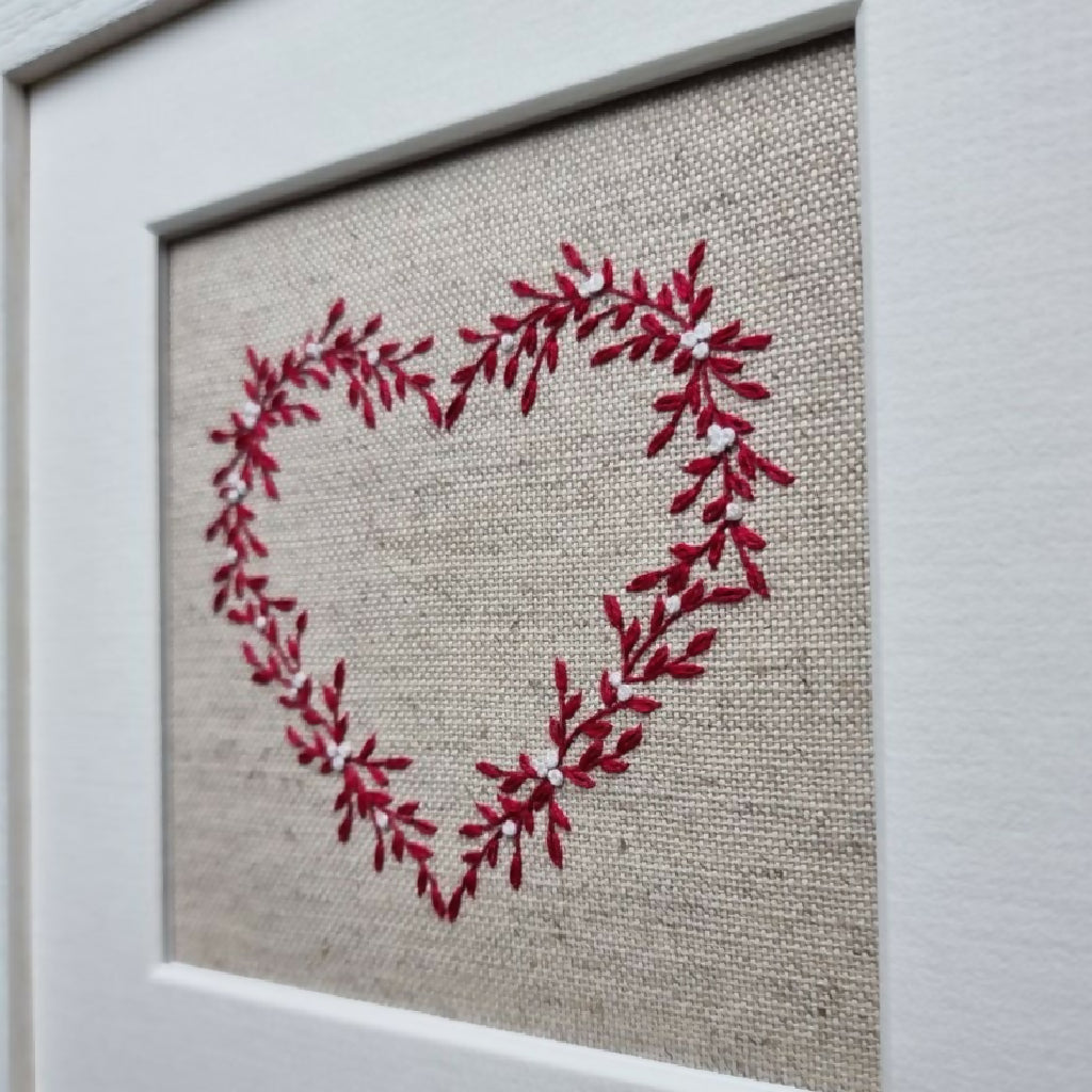 Christmas Winter Heart Embroidery Kit iii