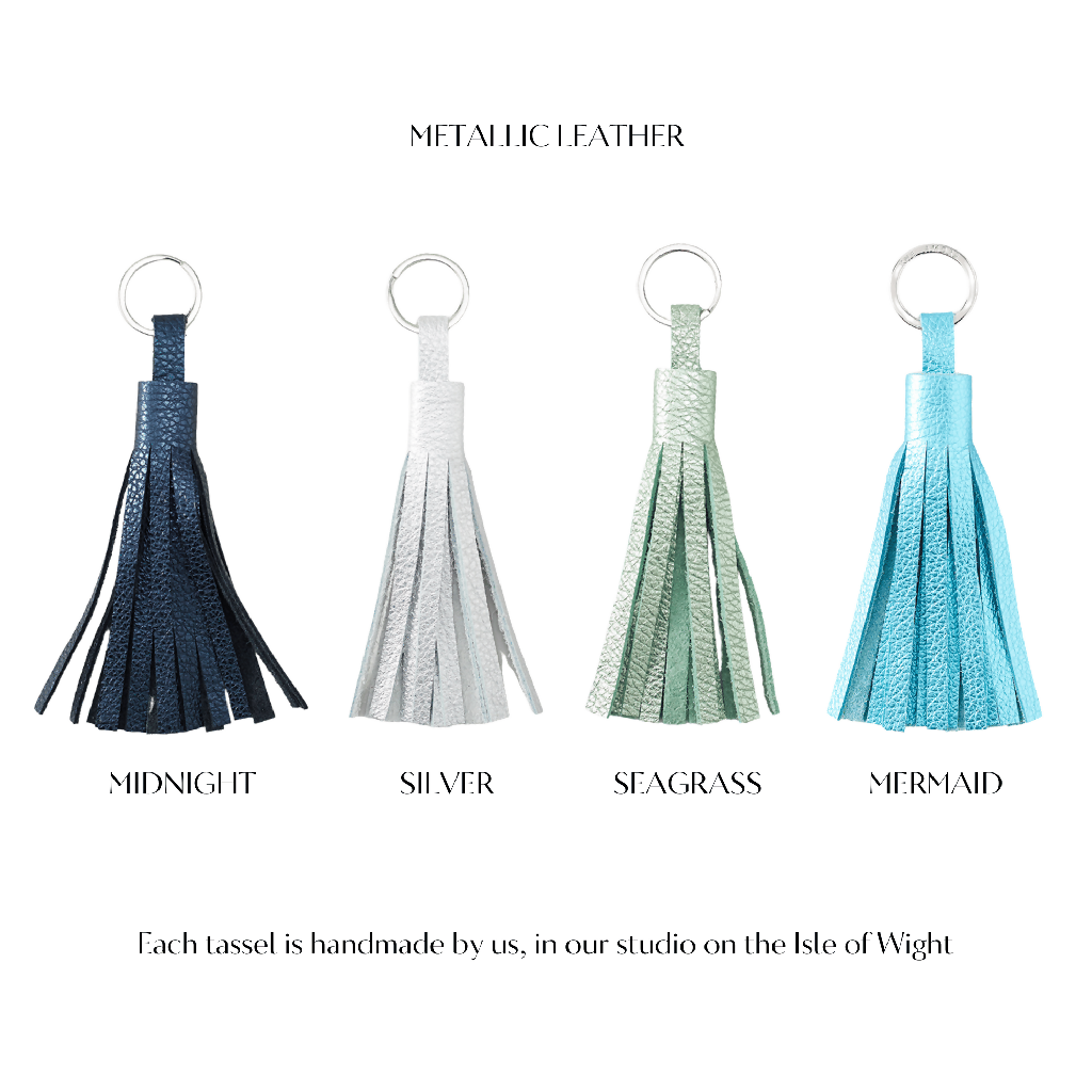 Leather Tassel Keychain