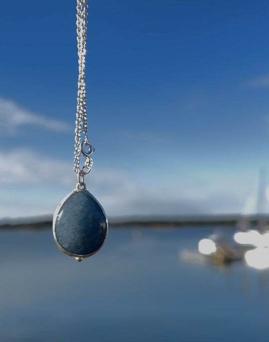 Aquamarine quartz Necklace