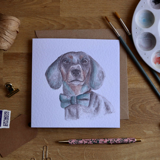 Dachshund Greeting Card