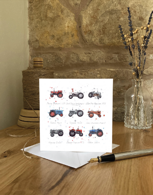 Tractors | Greetings Card