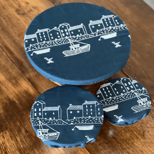 Linen Bowl Covers Set - Coastal Collection