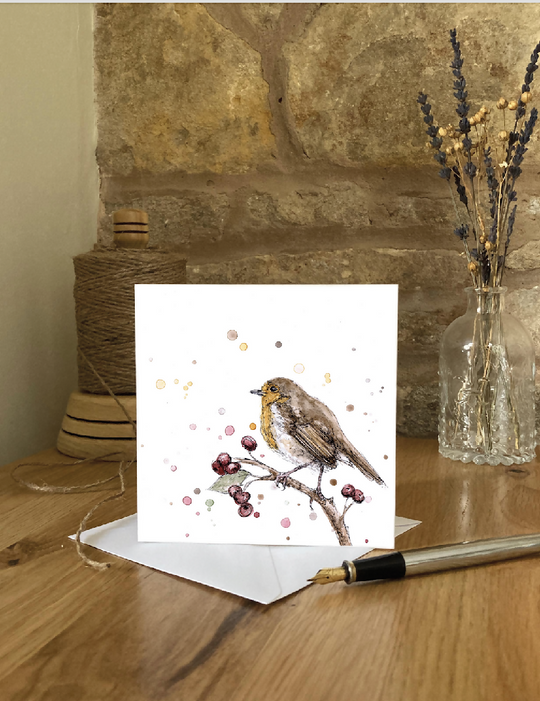 Robin Study | Greetings Card
