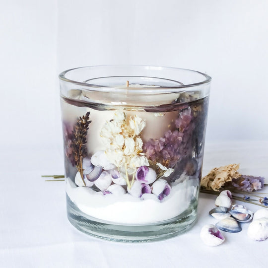 LUXURY LAVENDER REFILLABLE BOTANICAL SCENTED CANDLE (LARGE)