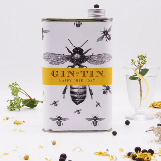 A Personalised Bee Tin Of Gin | 50cl Tin