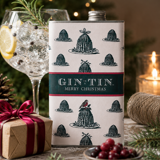 The Boozy Christmas Pudding Gin In A Tin | 50cl