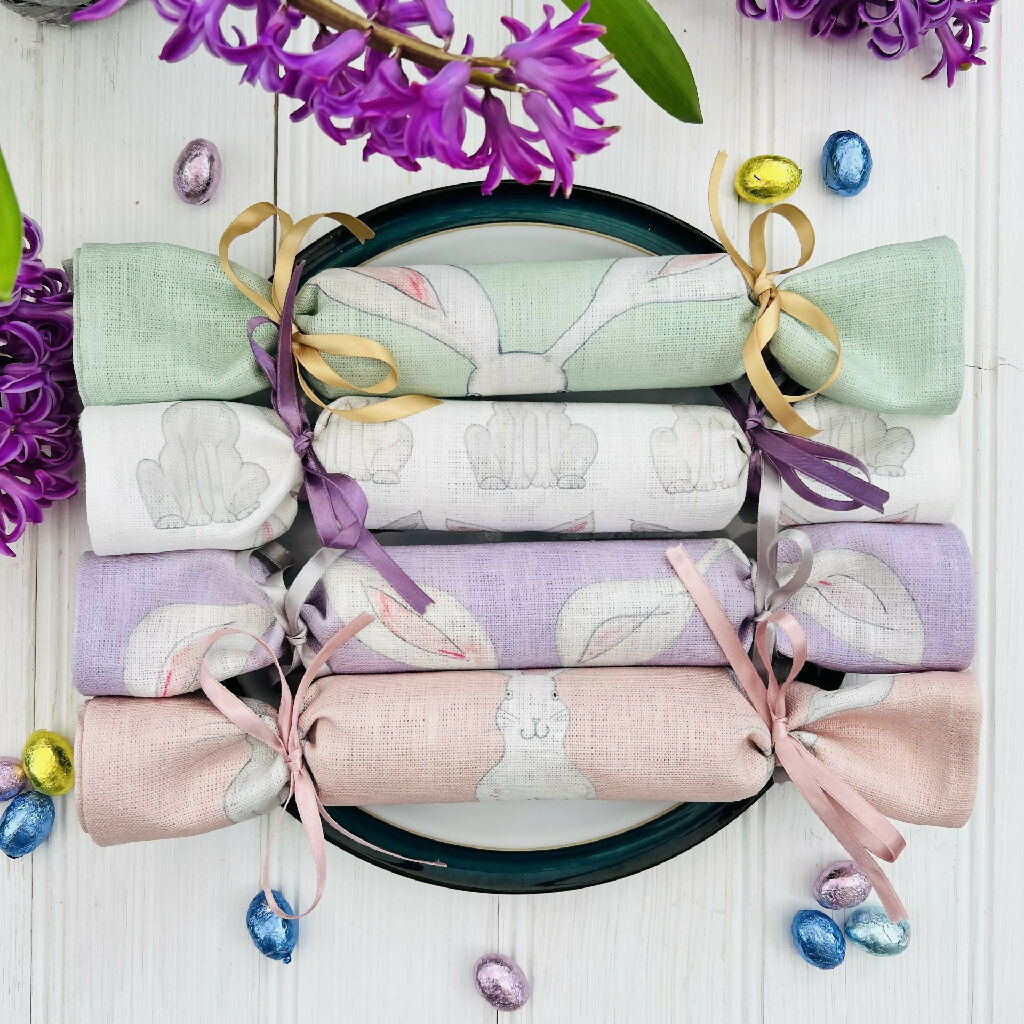 four easter napkin crackers