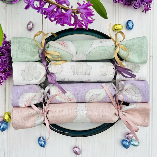 Easter Linen Napkin Crackers