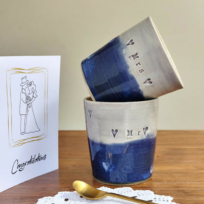 Tumbler In Blue Purple Wedding Gift For A Couple