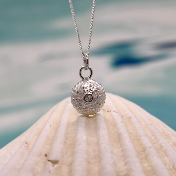 Silver Sea Urchin Necklace