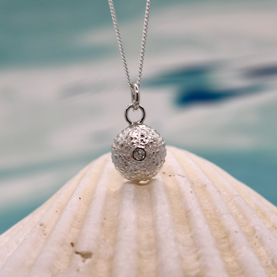 Silver Sea Urchin Necklace