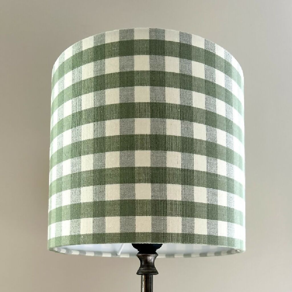 'Gingham Green' Lampshade