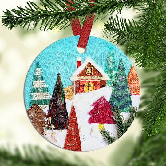 Tis The Season Ceramic Christmas Tree Decoration