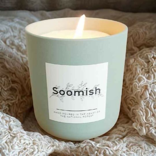 Refillable Candle Pot & Candle Refill - Sage Green