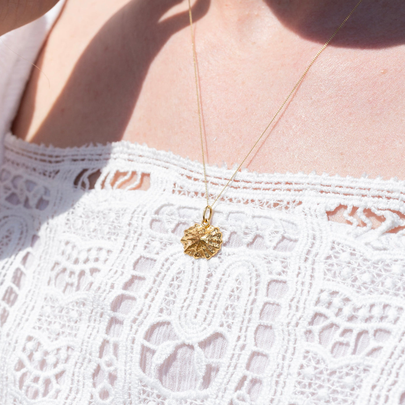 Gold Baby Limpet Shell Necklace