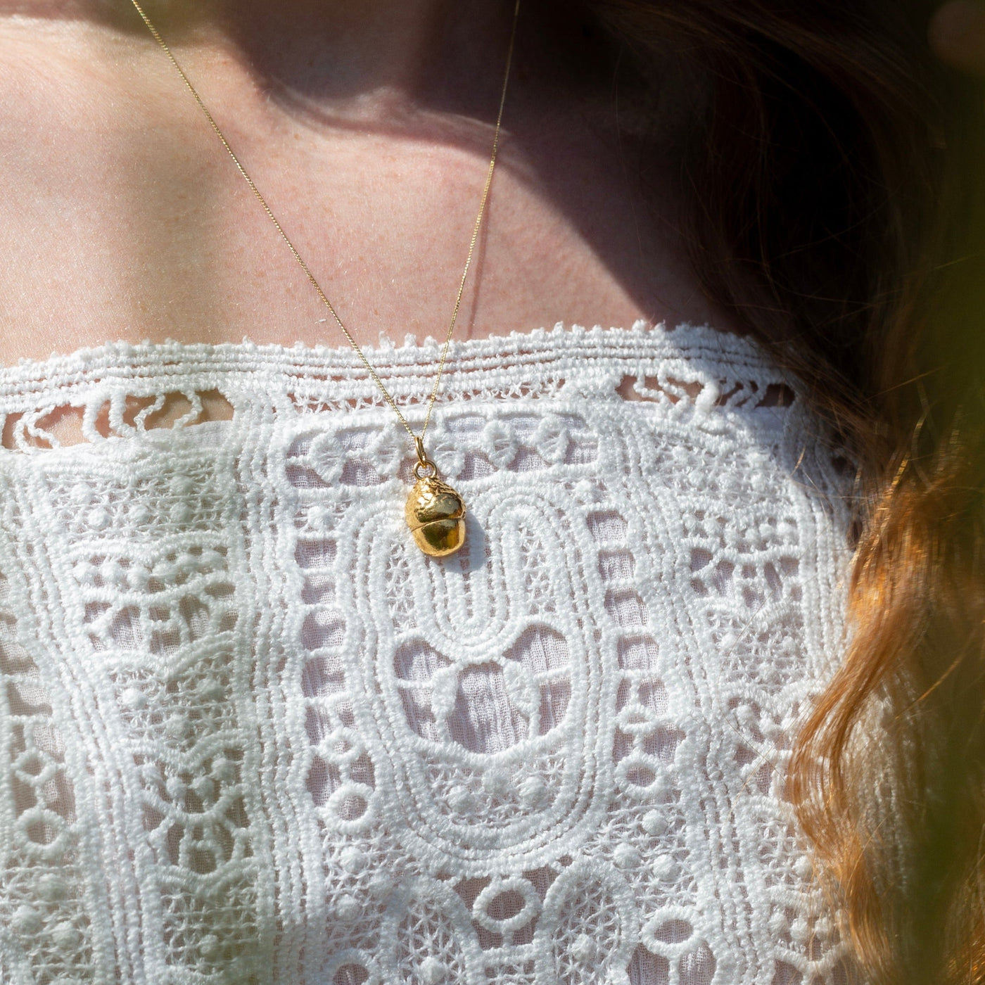 Gold Acorn Necklace