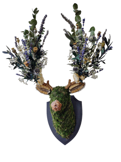 'Serenity' Botanical Stag Wall Mount