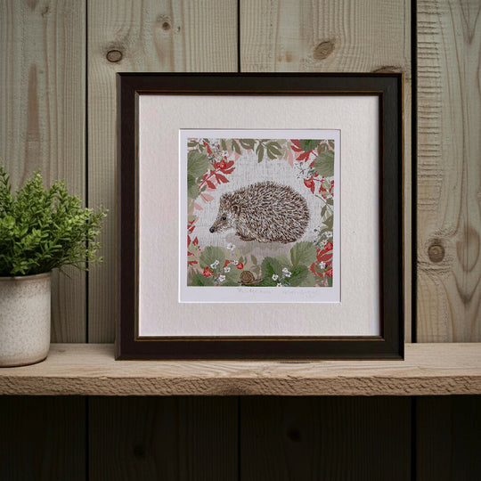 Hedgehog -Signed and mounted Giclée Art Print