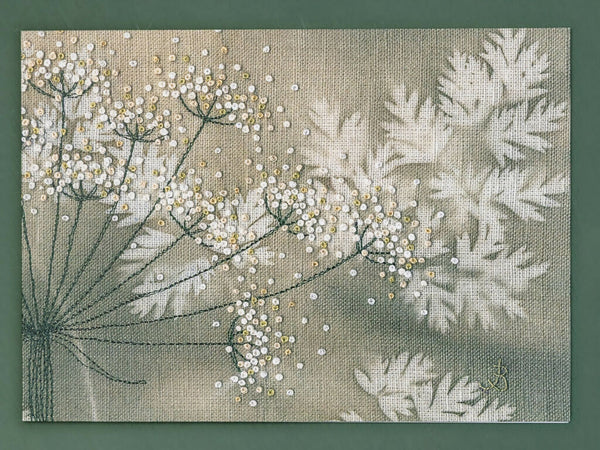 Cow Parsley Wraparound Card