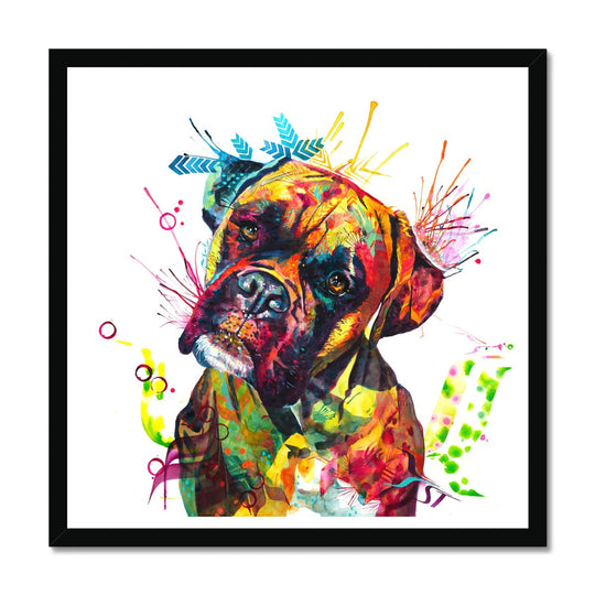 Cooper the Boxer Framed Print