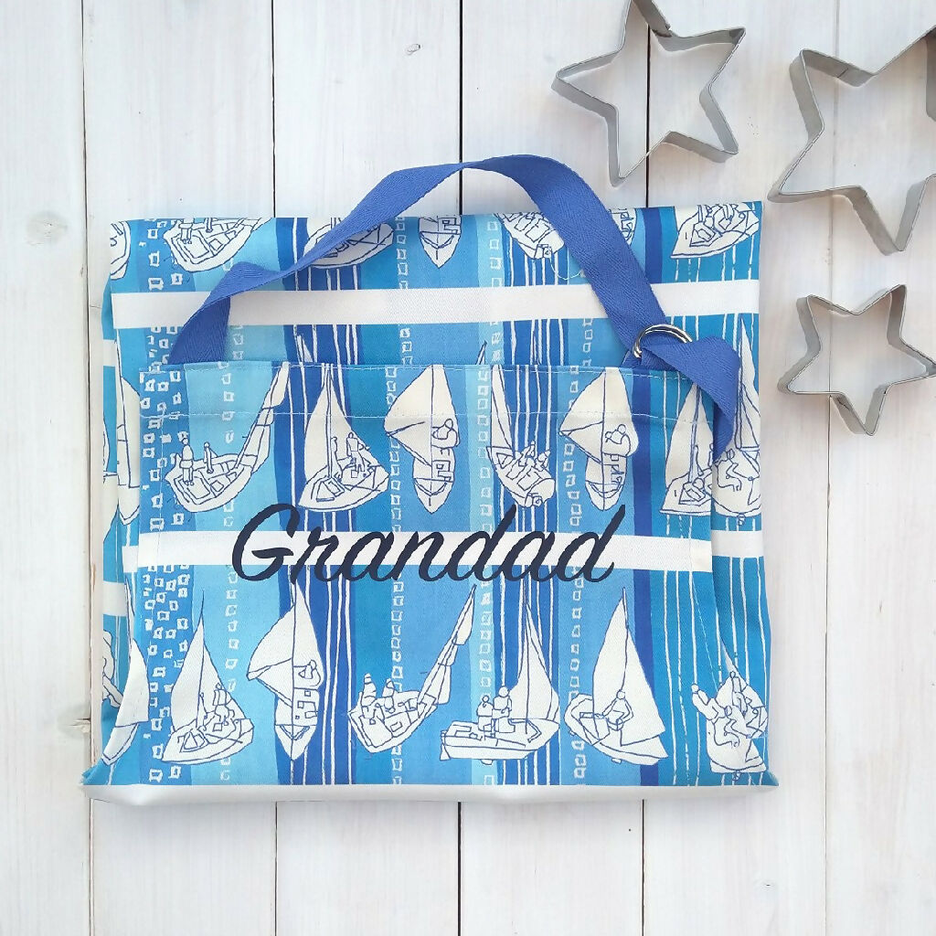 Personalised 'Sailing' Cotton Adults Apron