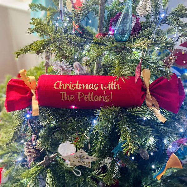 Giant Personalised Fabric Christmas Cracker