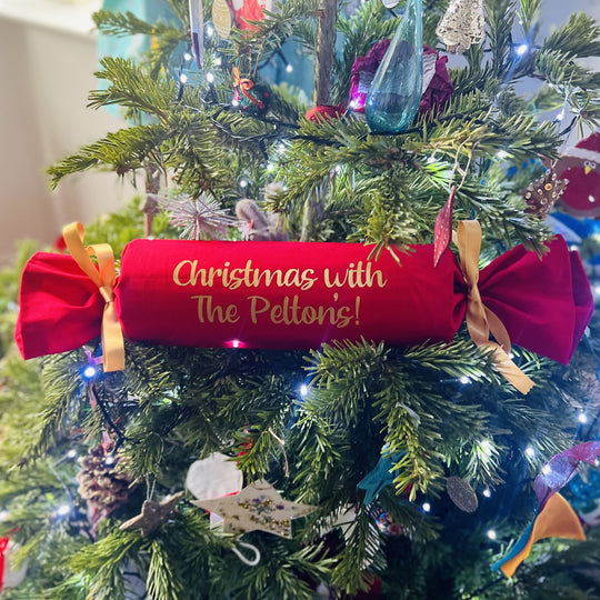 Giant Personalised Fabric Christmas Cracker
