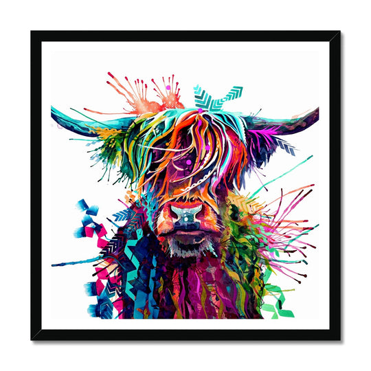 Hilda the Highland Cow Framed Print