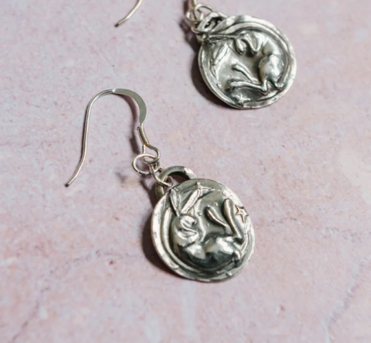 SLEEPING HARE EARRINGS