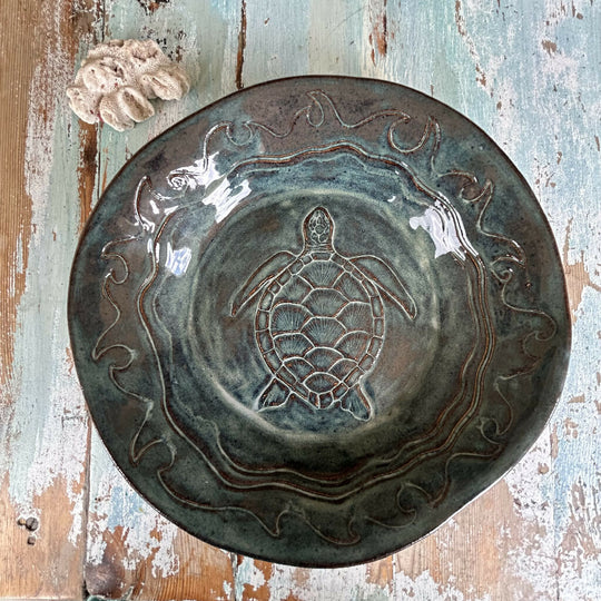 Shoreline Fruit Bowl - Sea turtle design