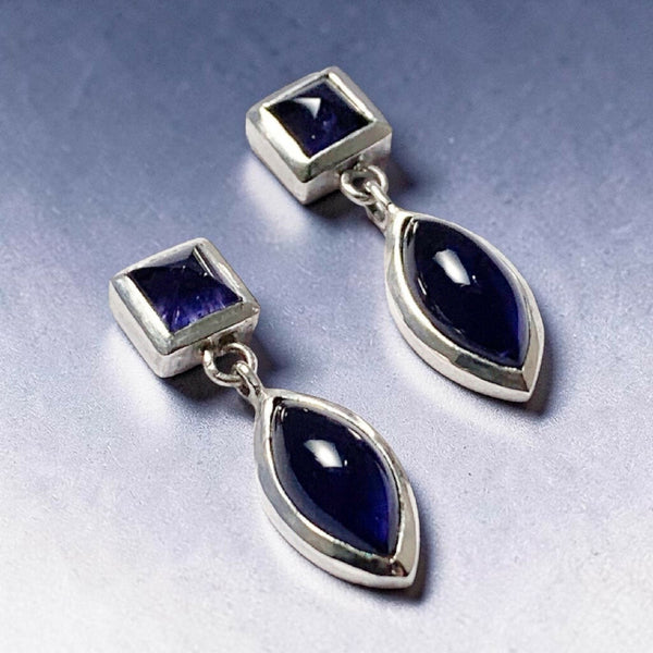 Iolite Drop Earrings