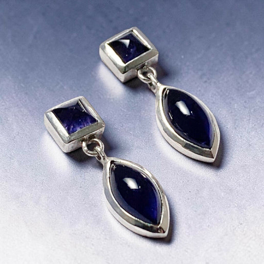 Iolite Drop Earrings