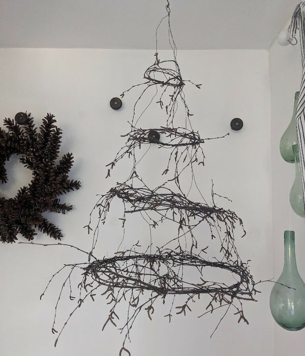 Suspended Birch Branch Tier Wreath