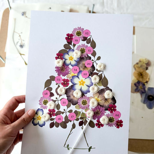Botanical Colour Advent Calendar Embroidery Kit