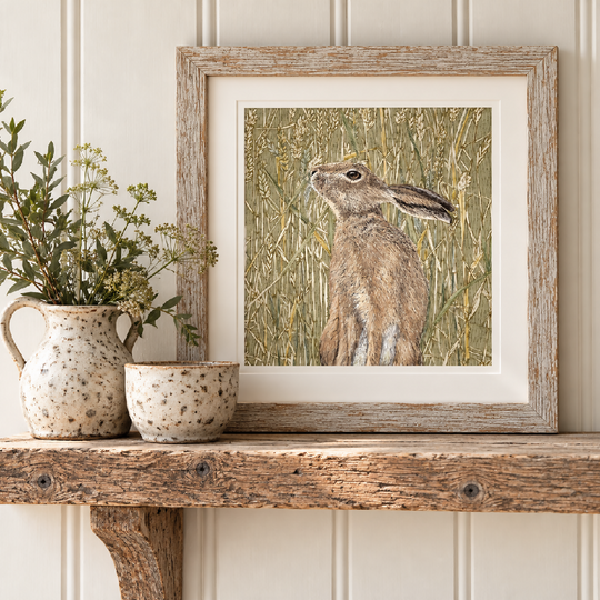 Harvest Hare Signed and Mounted Giclée Art Print