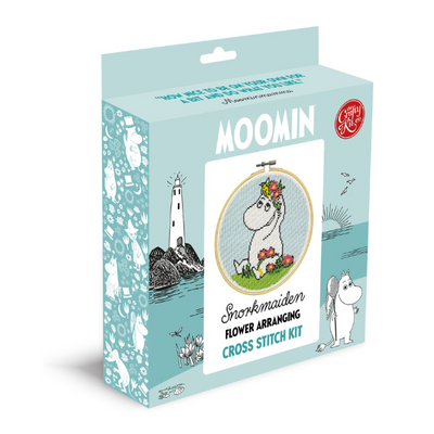 Moomin - Snorkmaiden Flower Arranging Cross Stitch Craft Kit