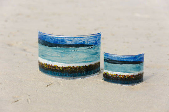 Orkney Fused Glass Small Curve