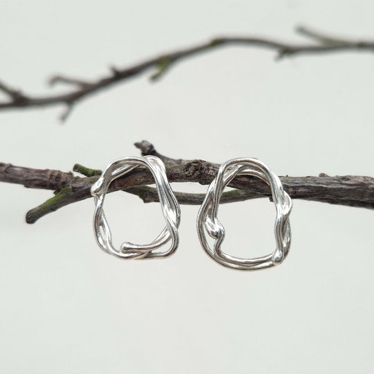 Silver Flow Earrings - Ocean Inspired